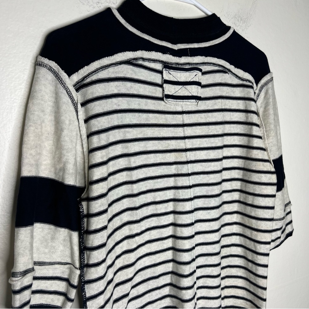 Free People Raleigh Tee in Navy Combo Sz XL Top - Picture 4 of 8